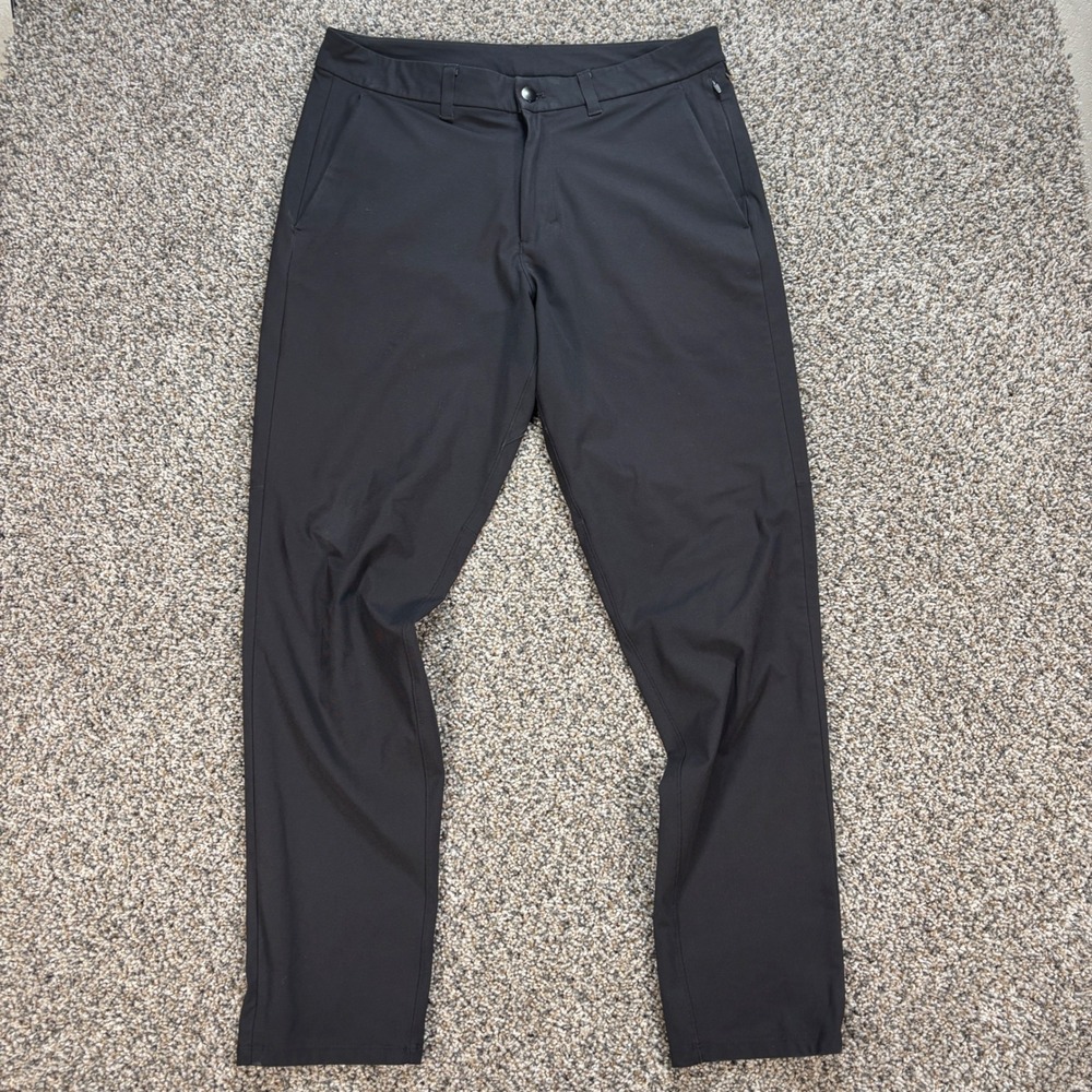 Lululemon ABC Slim Fit Pant Black Men's 34x31 Warpstreme Technical Trousers